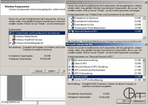 Windows Server 2003 R2: Installation NFS-Server