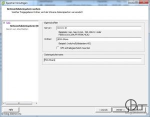 ESXi: NFS-Freigabe als Datenspeicher hinzufügen (2)