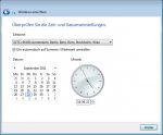 OOBE Windows 7 - 6. Datum- und Uhrzeiteinstellungen