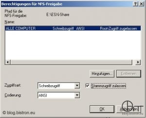 Windows NFS-Freigabe - ALLE COMPUTER